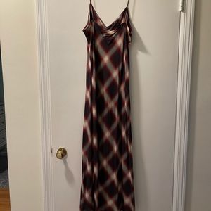 Plaid pattern Vince slip dress